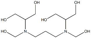 1,3-bis((trimethylol)methylamino)propane Struktur