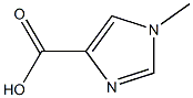 1-methyl-1H-imidazole-4-carboxylic acid Struktur