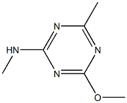 2-methylamino-4-methyl-6-methoxy-1,3,5-triazine Struktur