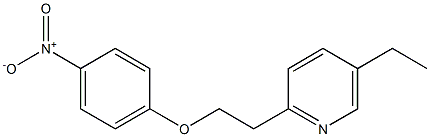 4-[2-(5-乙基-2-吡啶基)乙氧基]硝基苯 結(jié)構(gòu)式