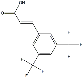 3,5-bistrifluoromethylcinnamic acid Struktur