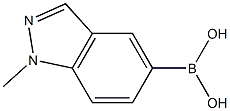 1-METHYLINDAZOLE-5-BORONICACID Struktur