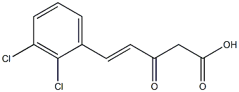 2,3-DICHLOROBENZYLIDENEACETOACETATE Struktur