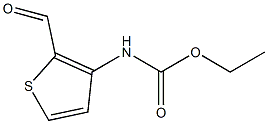 (2-Formylthiophen-3-yl)carbamicacidethylester Struktur