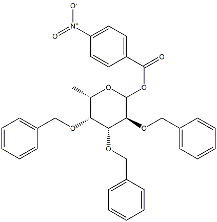 4-Nitrobenzoyl2,3,4-tri-O-benzyl-L-fucopyranose Struktur