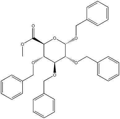 Methyl2,3,4-tri-O-benzyl-a-D-glucuronidebenzylester Struktur