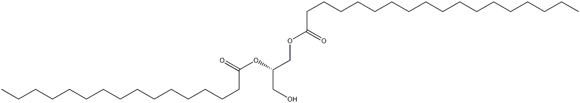 1-octadecanoyl-2-hexadecanoyl-sn-glycerol Struktur