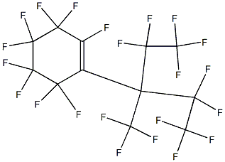 1,3,3,4,4,5,5,6,6-Nonafluoro-2-[2,2,3,3,3-pentafluoro-1-(1,1,2,2,2-pen tafluoroethyl)-1-(trifluoromethyl)propyl]-1-cyclohexene Struktur