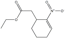 2-Cyclohexene-1-acetic acid, 2-nitro-, ethyl ester Struktur