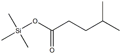 Pentanoic acid, 4-methyl-, trimethylsilyl ester Struktur