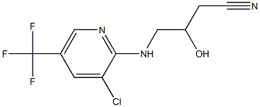 4-[3-Chloro-5-(trifluoromethyl)pyridin-2-ylamino]-3-hydroxybutyronitrile 97% Struktur