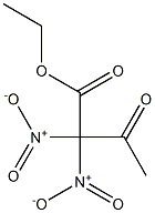 ethyl dinitroacetoacetate Struktur