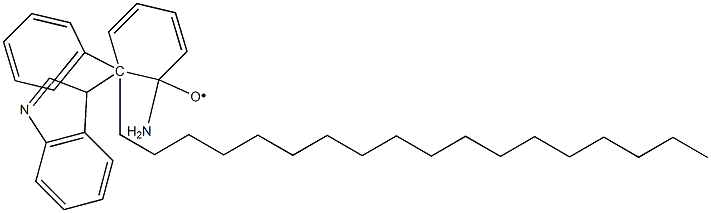 1,2-dihydro-2-octadecyl-2-phenyl-3H-indole-3-phenylimino-1-oxyl Struktur