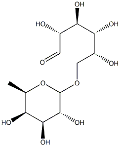 6-O-fucopyranosylglucose Struktur