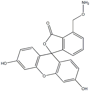 O-(fluoresceinylmethyl)hydroxylamine Struktur