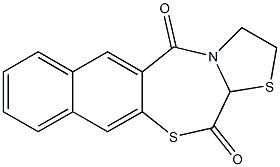 2,3-dihydro-5H-naphtho(2,3-f)thiazolo(2,3-c)(1,4)thiazepine-5,13(1aH)-dione Struktur