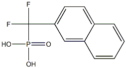 (1,1-difluoro-1-(2-naphthlenyl)methyl)phosphonic acid Struktur