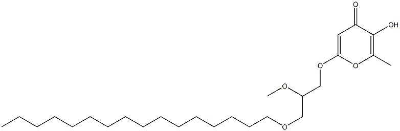 1-O-hexadecyl-2-O-methyl-3-O-maltosylglycerol Struktur