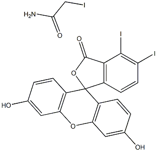 diiodofluorescein iodoacetamide Struktur