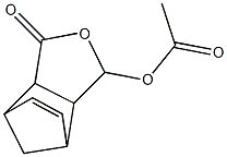 3-oxo-4-oxatricyclo(5.2.1.0(2,6))dec-8-en-5-yl acetate Struktur