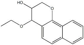 4-ethoxy-3-hydroxy-3,4-dihydro-2H-naphtho(1,2-b)pyran Struktur