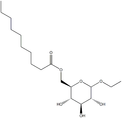 ethyl-6-O-decanoyl glucoside Struktur