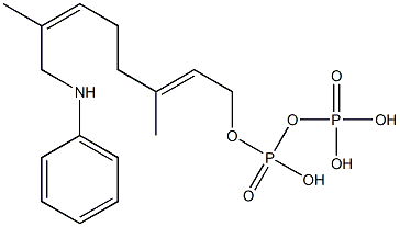 8-anilinogeranyl pyrophosphate Struktur