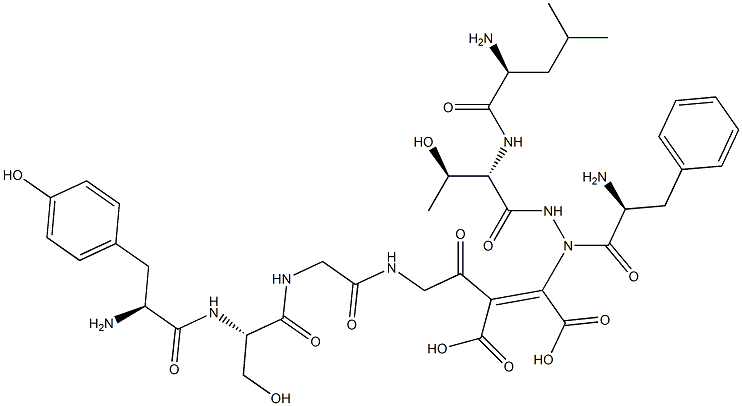 tyrosyl-seryl-glycyl-phenylalanyl--leucyl-threoninamidoamino-glycyl-maleic acid Struktur