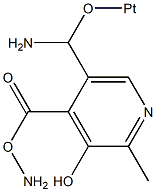 4-pyridoxate diammine hydroxy platinum Struktur