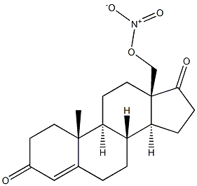 18-nitro-oxyandrostenedione Struktur