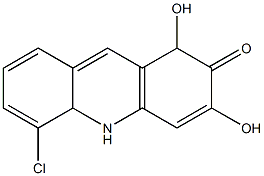 5-chloro-1,3-dihydroxyacridone Struktur