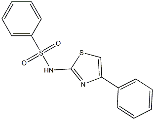 N-(4-phenylthiazol-2-yl)benzenesulfonamide Struktur