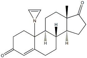 10-(1-azirinyl)estr-4-en-3,17-dione Struktur