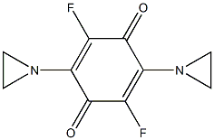 3,6-difluoro-2,5-bis(aziridinyl)-1,4-benzoquinone Struktur