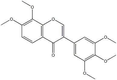 7,8,3',4',5'-pentamethoxyisoflavone Struktur