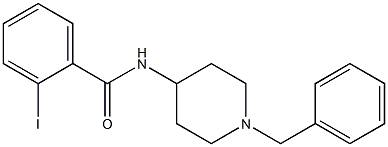 N-(N-benzylpiperidin-4-yl)-2-iodobenzamide Struktur