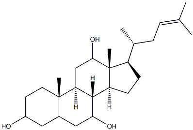 24-norcholest-23-ene-3,7,12-triol Struktur