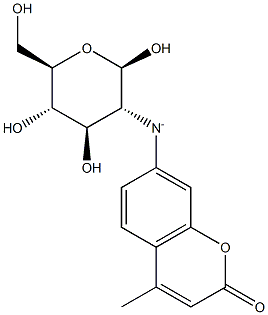 4-methylumbelliferyl-beta-glucosaminide Struktur