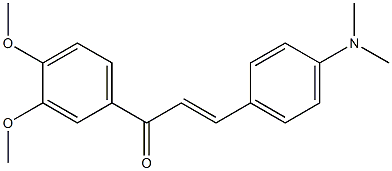 4-dimethylamino-3',4'-dimethoxychalcone Struktur