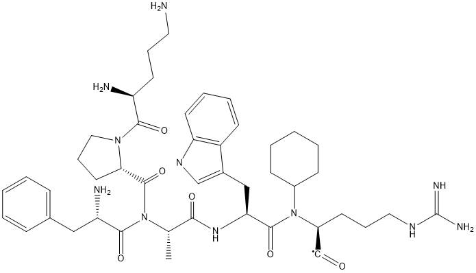 phenylalanyl(ornithinyl-prolyl-cyclohexylalanyl-tryptophyl-arginyl) Struktur