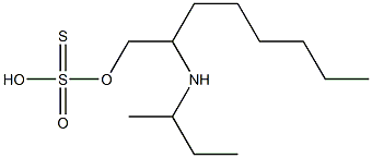 2-((1-methylpropyl)amino)-1-octanethiosulfuric acid Struktur