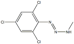 3-METHYL-1-(2,4,6-TRICHLOROPHENYL)-TRIAZENE Struktur