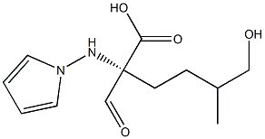 2-FORMYL-5-(HYDROXYMETHYL)PYRROL-1-YL-NORLEUCINE Struktur