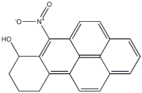 7-HYDROXY-6-NITRO-7,8,9,10-TETRAHYDROBENZ(A)PYRENE Struktur