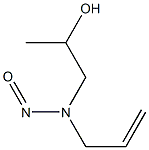 NITROSOALLYL-2-HYDROXYPROPYLAMINE Struktur