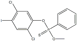 O-(2,5-DICHLORO-4-IODOPHENYL)O-METHYLPHENYLPHOSPHONOTHIONATE Struktur