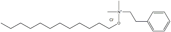 BENZYLDIMETHYLDODECYLOXYMETHYLAMMONIUMCHLORIDE Struktur