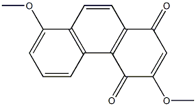 3,8-DIMETHOXY-1,4-PHENANTHRENEQUINONE Struktur