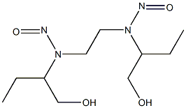 1-BUTANOL,2,2'-(N,N'-DINITROSOETHYLENEDIIMINO)DI-(+)- Struktur