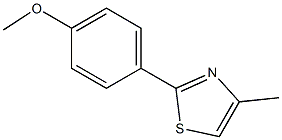 2-(PARA-METHOXYPHENYL)-4-METHYLTHIAZOLE Struktur